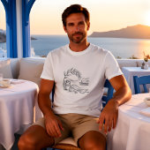 T-shirt Tee-shirt côtier d'été grec