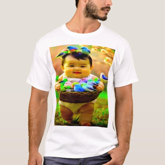 T-shirt Tee-shirt couleur design numérique pour hommes - P (Devant)