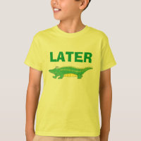 Tee - shirt d'alligator jaune vert Gator