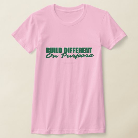 T-shirt Tee-shirt d'appréciation noire construit différemm (Poser)