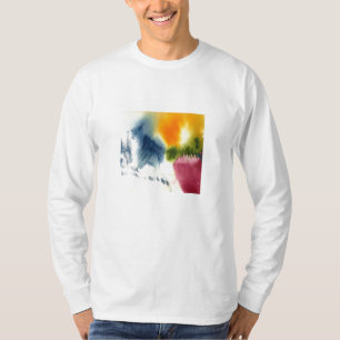 T-shirt Tee - shirt d'aquarelle de poinçon