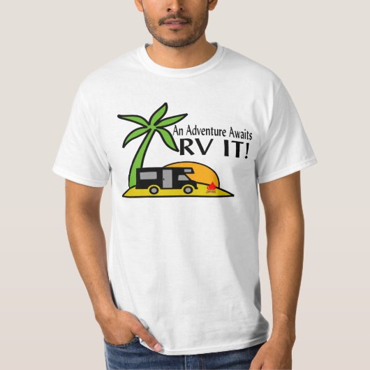 T-shirt Tee - shirt d'aventure de rv (Devant)