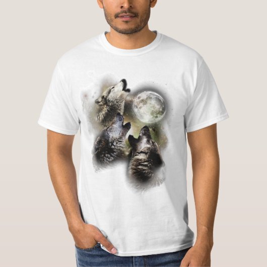 T-shirt Tee - shirt de bande de loup (Devant)