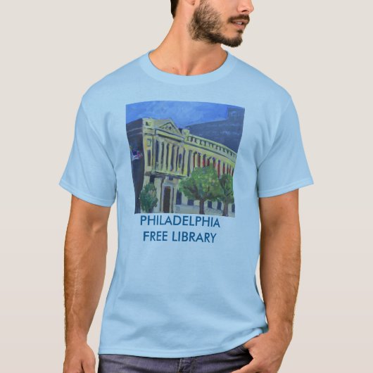 T-shirt Tee - shirt de bibliothèque libre de Philadelphie (Devant)