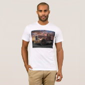 T-shirt Tee - shirt de camion de duel (Devant entier)