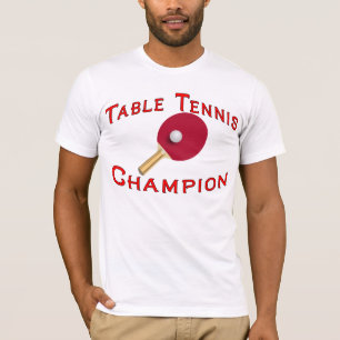 T-shirt Tee - shirt de champion de ping-pong