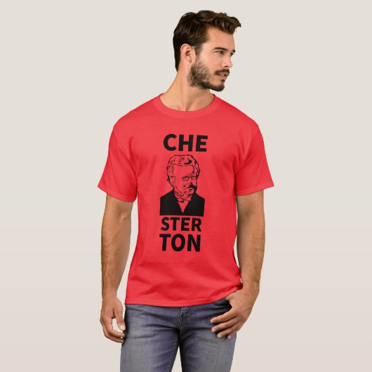 T-shirt Tee - shirt de Chesterton des hommes (Devant entier)