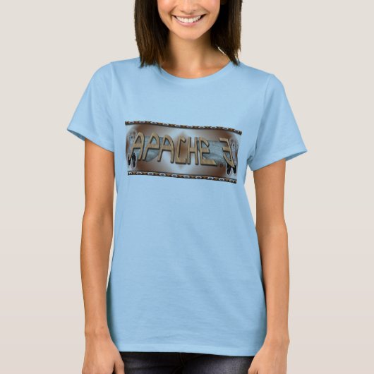 T-shirt Tee - shirt de combat de couteau d'Apache (Devant)
