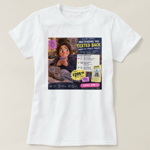 T-shirt Tee-shirt de cours en ligne drôle pour traqueur de