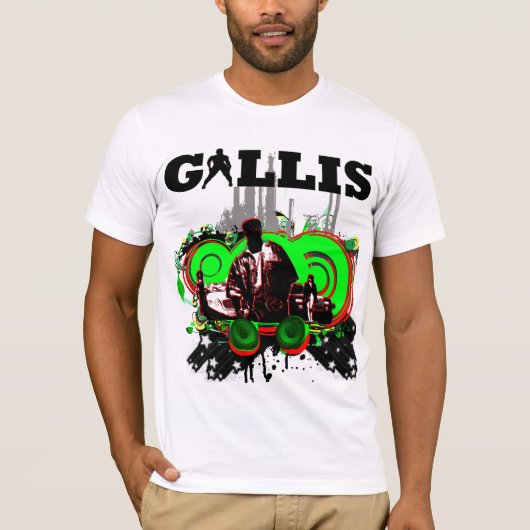 T-shirt Tee - shirt de coutume de GALLIS (Devant)