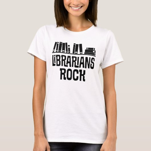 T-shirt Tee - shirt de dames de citation de bibliothécaire (Devant)