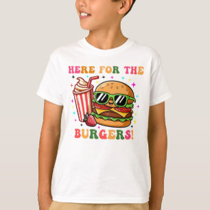 T-shirt Tee-shirt de dessin animé de cheeseburger cool pou