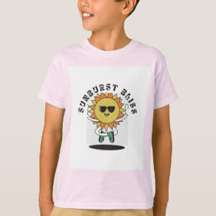T-shirt Tee-shirt de dessin animé Soleil Happy pour enfant