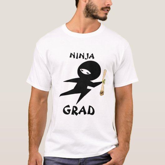 T-shirt Tee - shirt de diplômé de Ninja (Devant)