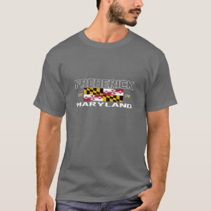 T-shirt Tee - shirt de drapeau de DM de Frederick