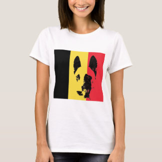 T-shirt Tee - shirt de drapeau de Malinois de Belge