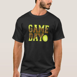 T-shirt Tee-shirt de jour de match de tennis léopard ambia