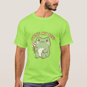T-shirt Tee-shirt de la grenouille « Faire de mon mieux »