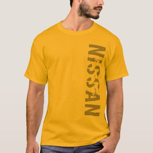 T-shirt Tee - shirt de logo de Nissan Vert (Devant)