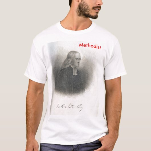 T-shirt Tee - shirt de méthodiste de John Wesley (Devant)