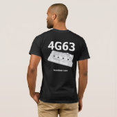T-shirt Tee - shirt de Mitsubishi 4G63 Valvecover (Dos entier)