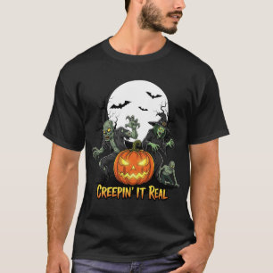 T-shirt Tee-shirt de nuit d'Halloween amusant et effrayant