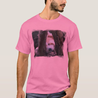 T-shirt Tee - shirt de panda rouge de bébé
