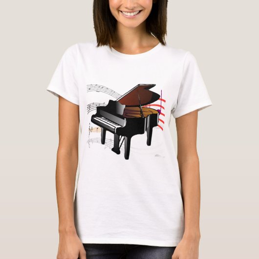 T-shirt Tee - shirt de piano (Devant)