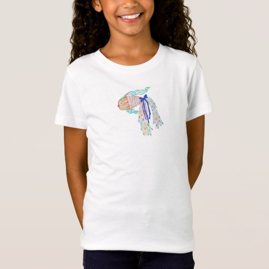 T-Shirt Tee - shirt de poisson Imaginaire pour filles (Devant)