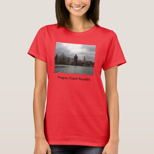 T-shirt Tee - shirt de Prague (Devant)