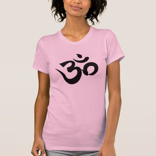 T-shirt Tee - shirt de Racerback de yoga de l'OM Sri (Devant)