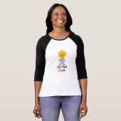 T-shirt Tee - shirt de raglan de poussin d'OB/GYN (Devant entier)
