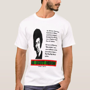T-shirt Tee - shirt de Rememberence de héron de Gil Scott