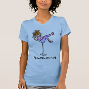 T-shirt Tee - shirt de réservoir de dames - rouge de Lil