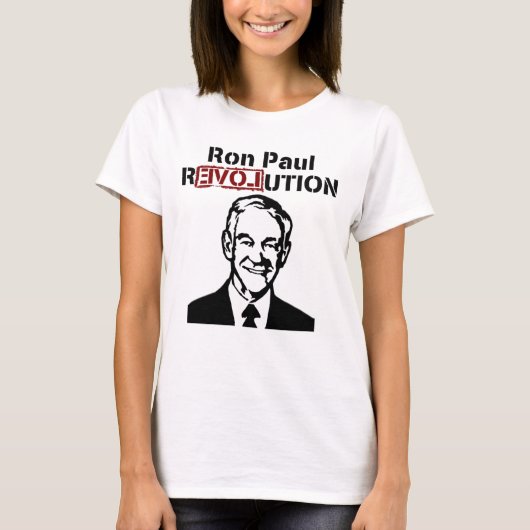 T-shirt Tee - shirt de révolution de Ron Paul (Devant)