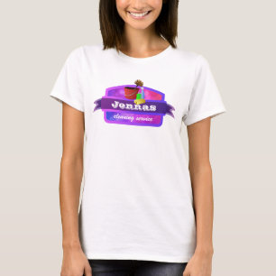 T-shirt Tee - shirt de service de nettoyage