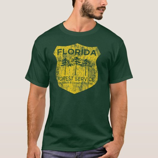 T-shirt Tee - shirt de Service Forestier de la Floride (Devant)