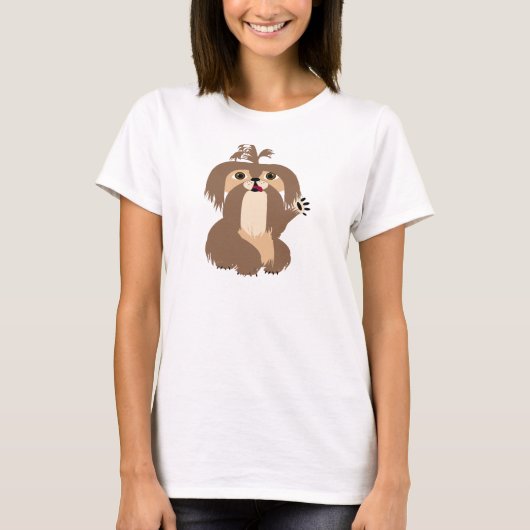 T-shirt Tee - shirt de Shih Tzu (Devant)