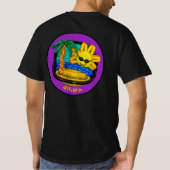 T-shirt Tee - shirt de sous-couche vif (noir) (Dos)