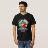 T-shirt Tee - shirt de sous-couche vif (noir) (Devant entier)