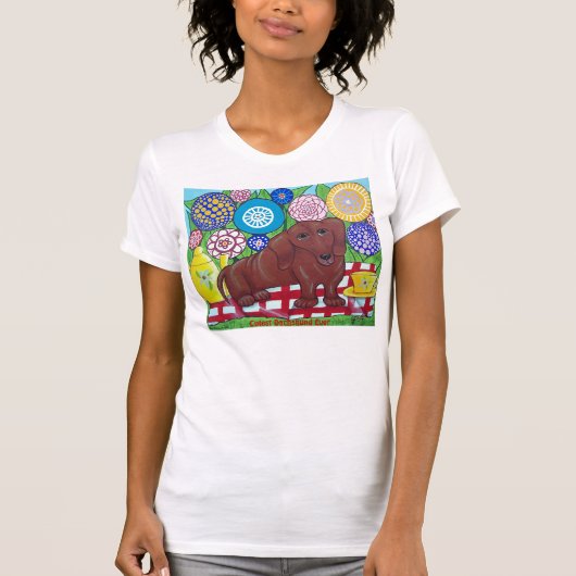 T-shirt Tee - shirt de teckel (Devant)