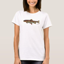 Tee - shirt de truite arc-en-ciel de l'Alaska