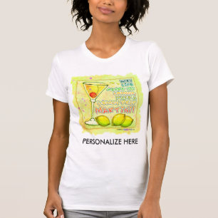 T-shirt Tee - shirt de Twofer - baisse de citron Martini