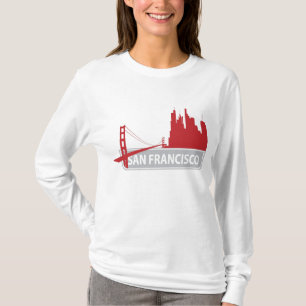 T-shirt Tee - shirt des femmes du Golden Gate Bridge de Sa