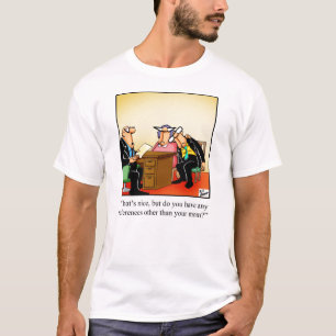 T-shirt Tee - shirt d'Humour d'entrevue d'entreprise amusa