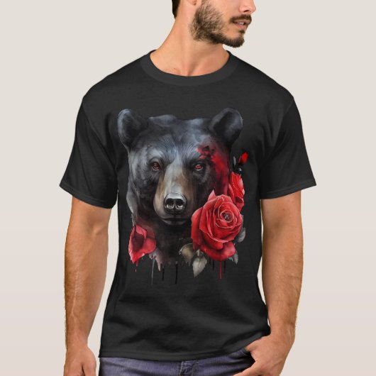 T-shirt Tee - shirt d'ours aquarelle (Devant)