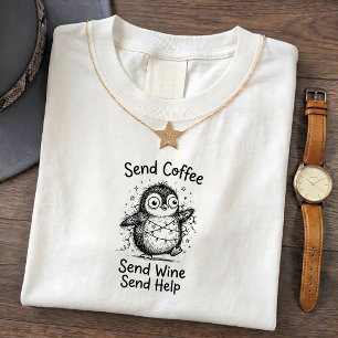 T-shirt Tee-shirt drôle avec citation de manchot grincheux