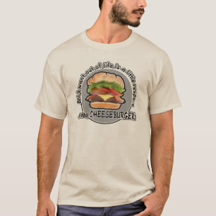 T-shirt Tee - shirt drôle de cheeseburger