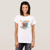 T-shirt Tee-shirt drôle de pastèque de surf – Vibrations d (Devant entier)