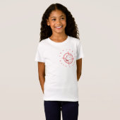 T-Shirt Tee - shirt du logo de la fille (Devant entier)